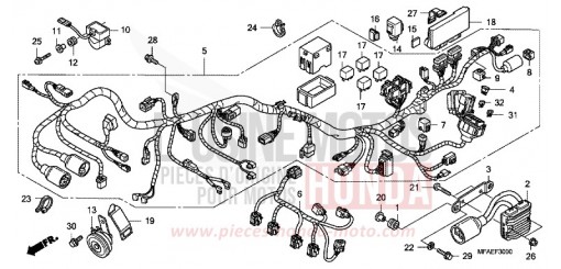 FAISCEAU DES FILS CBF1000AA de 2010